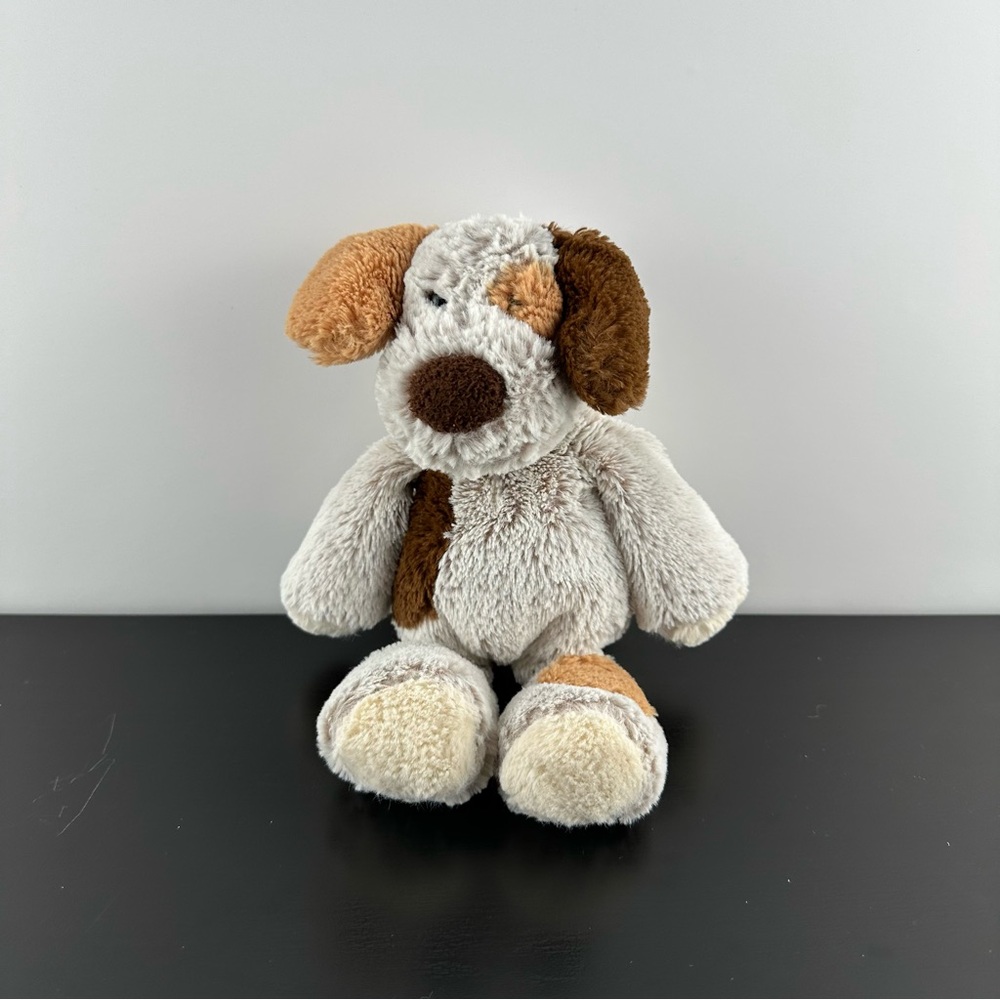 Mary Meyer Plush Puppy Dog Marshmallow Zoo Stuffed Animal Tan Brown Soft 9”